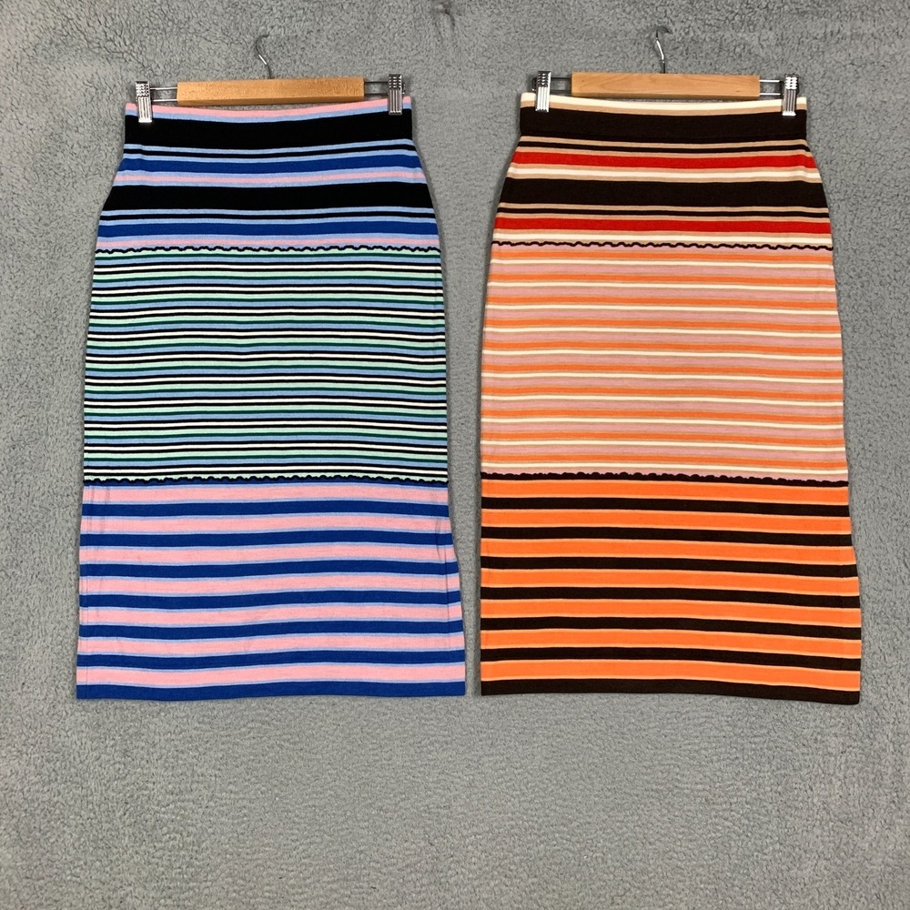 Lot of 2 Uniqlo X Marni Skirts Size Small S Merino Blend Knit Midi Collaboration